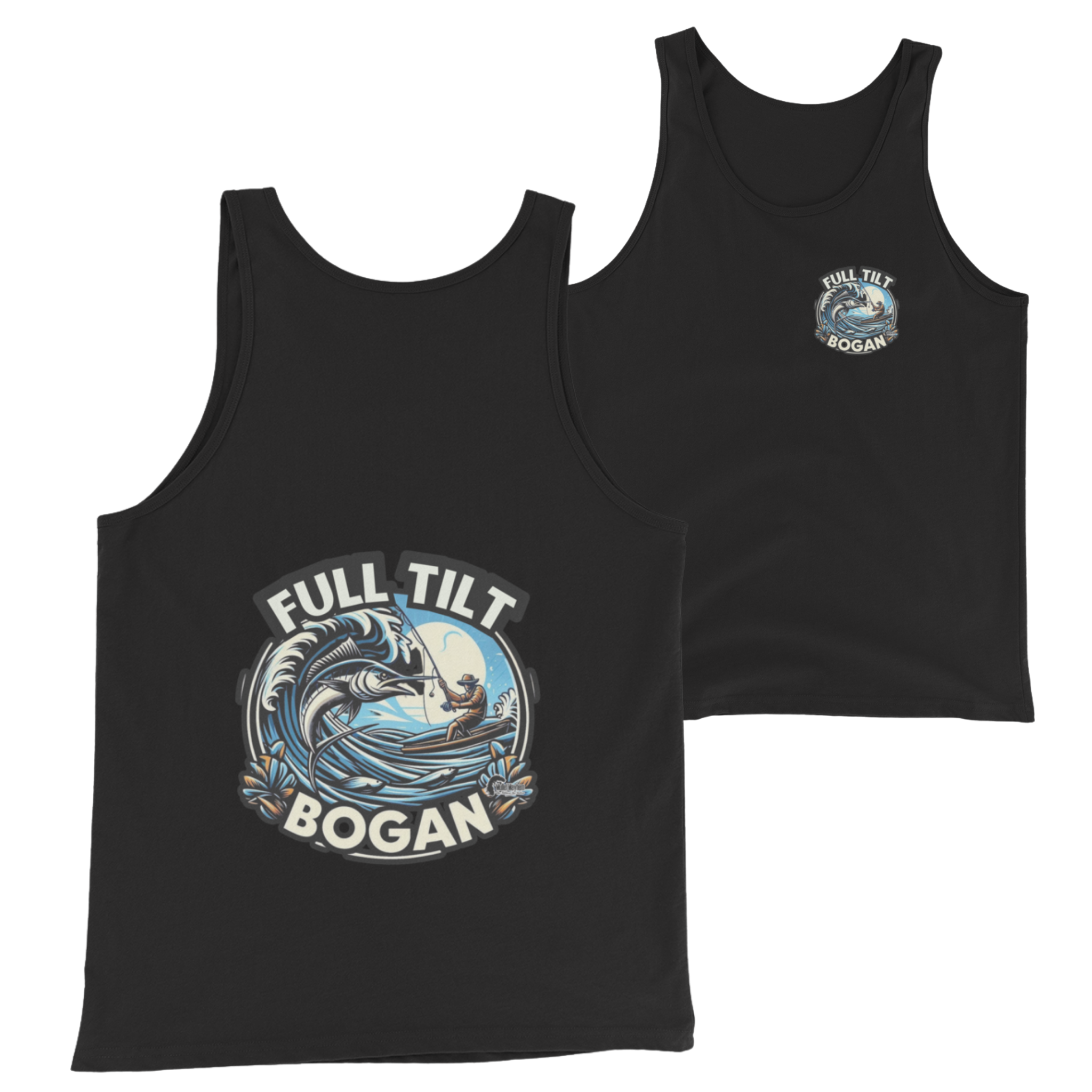 Full Tilt Bogan Fishing Range - Adult singlet