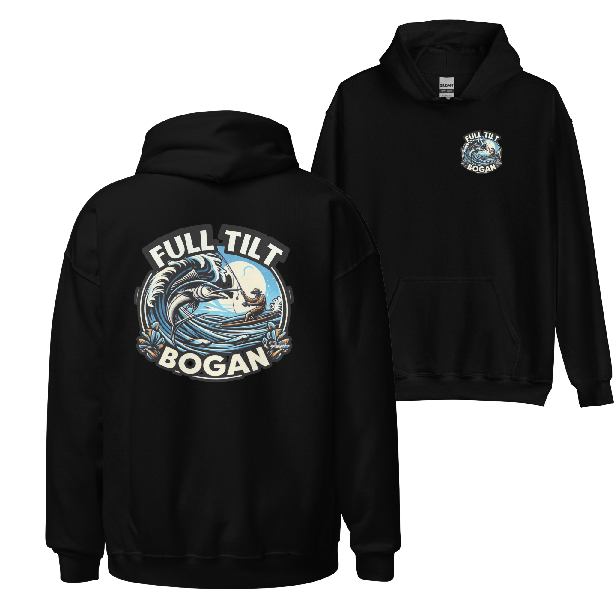 Full Tilt Bogan Fishing Range - Adult Hoodie