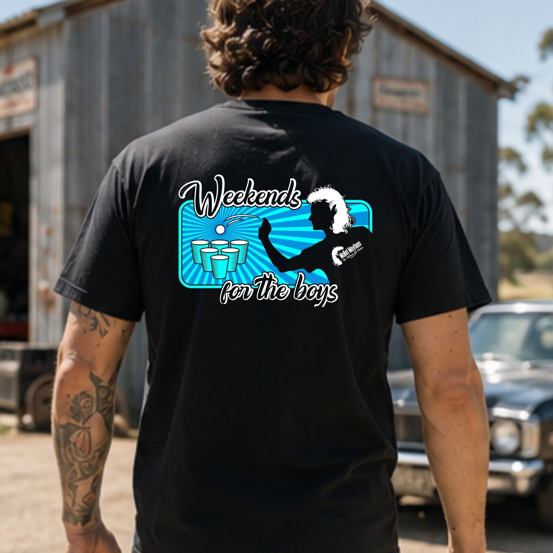 Weekends For The Boys Shots Adult Tee