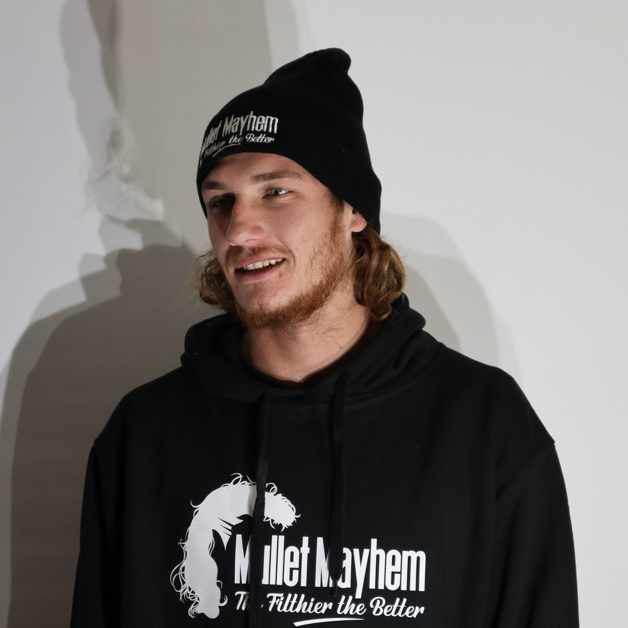 Mullet Mayhem Black  Beanie