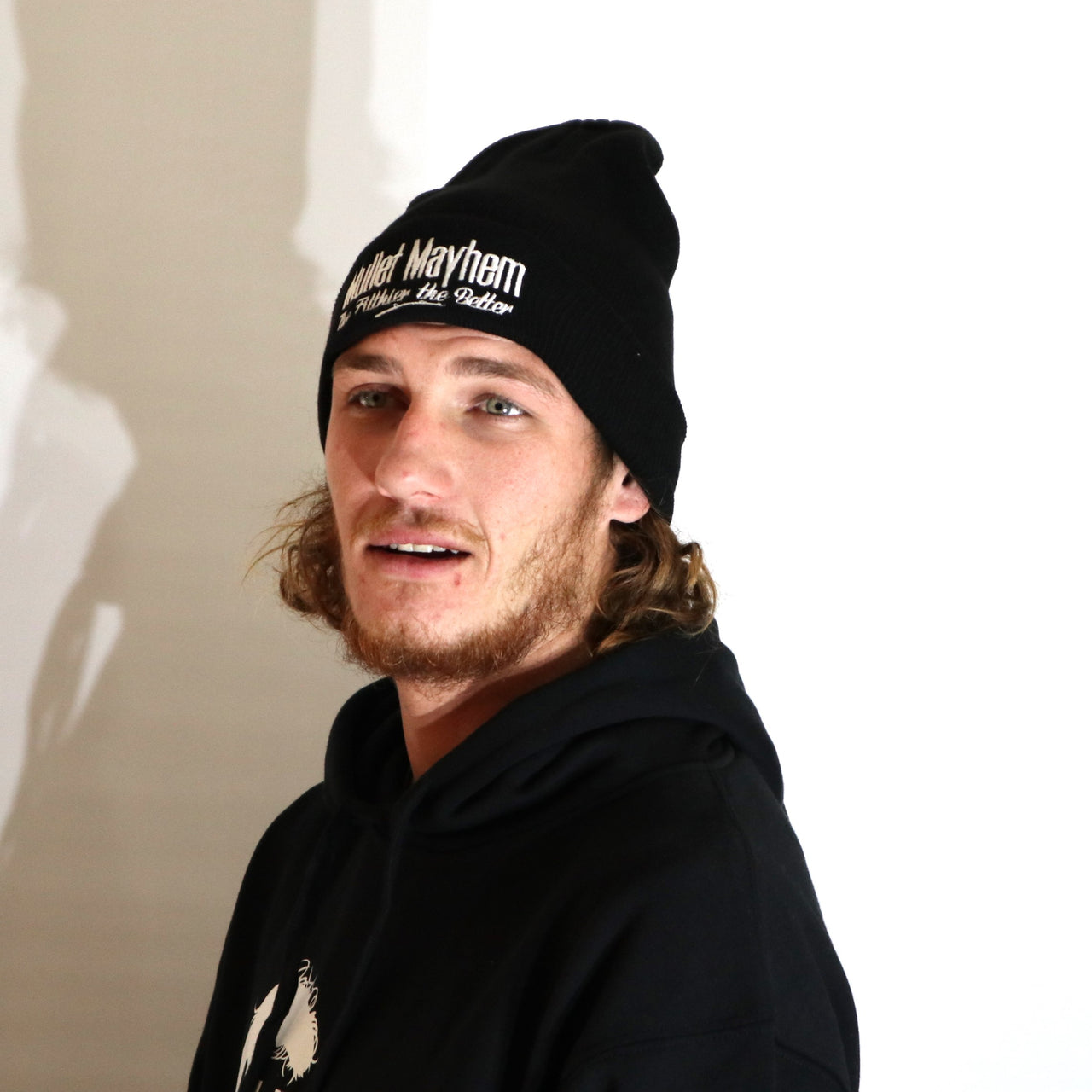 Mullet Mayhem Black  Beanie