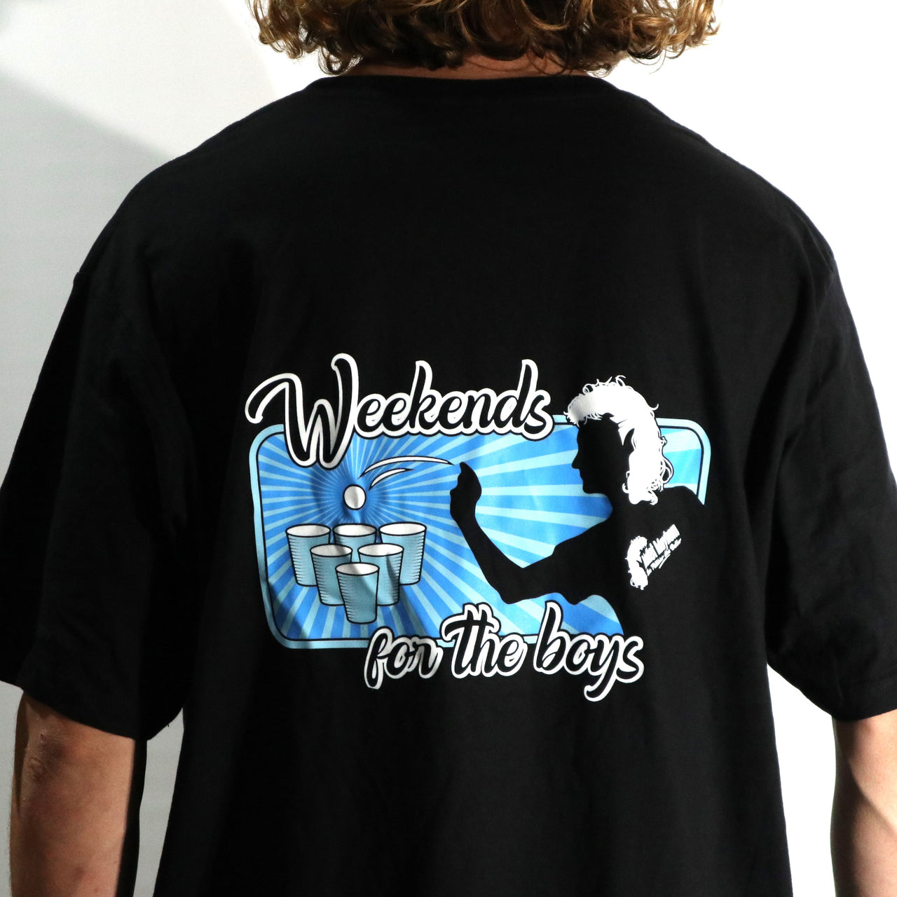 Weekends For The Boyz- blue ( t-shirt)