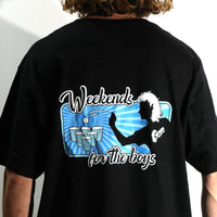 Thumbnail for Weekends For The Boyz- blue ( t-shirt)