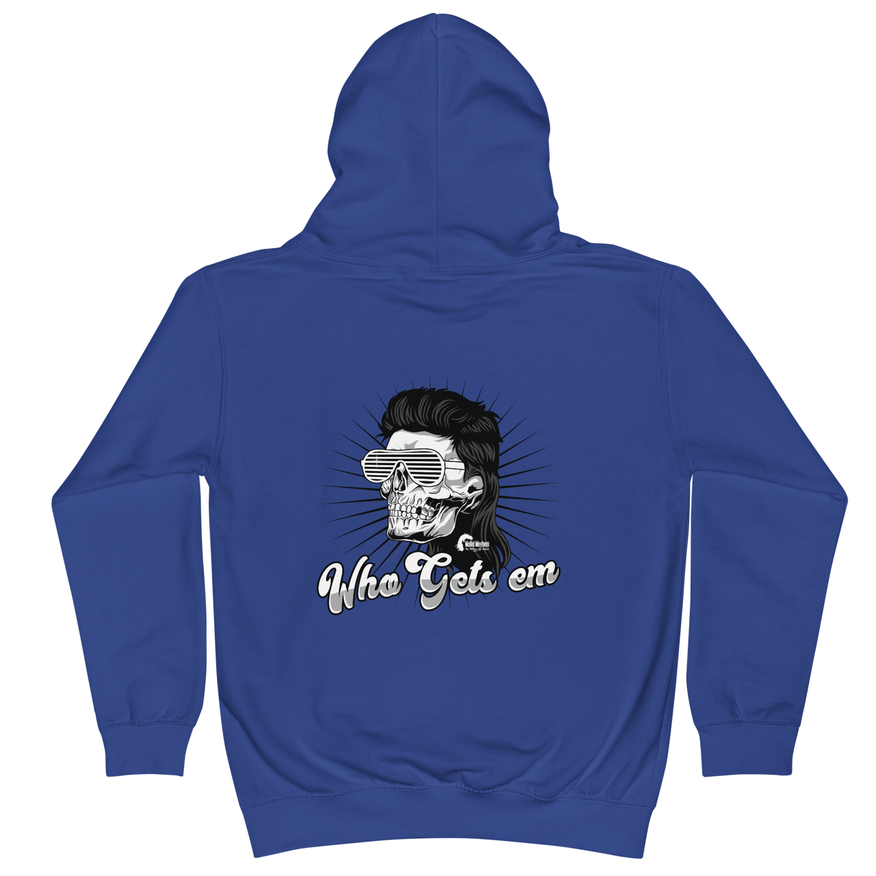 Hoodie with skull on hood on sale
