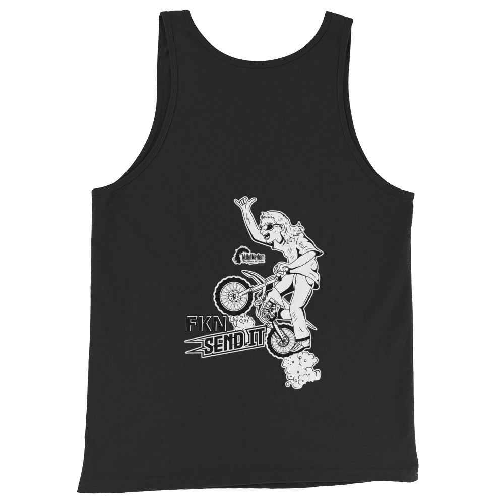 FKN Send It-Bike Edition — Dirt, Grit &amp; Glory Adult Singlet