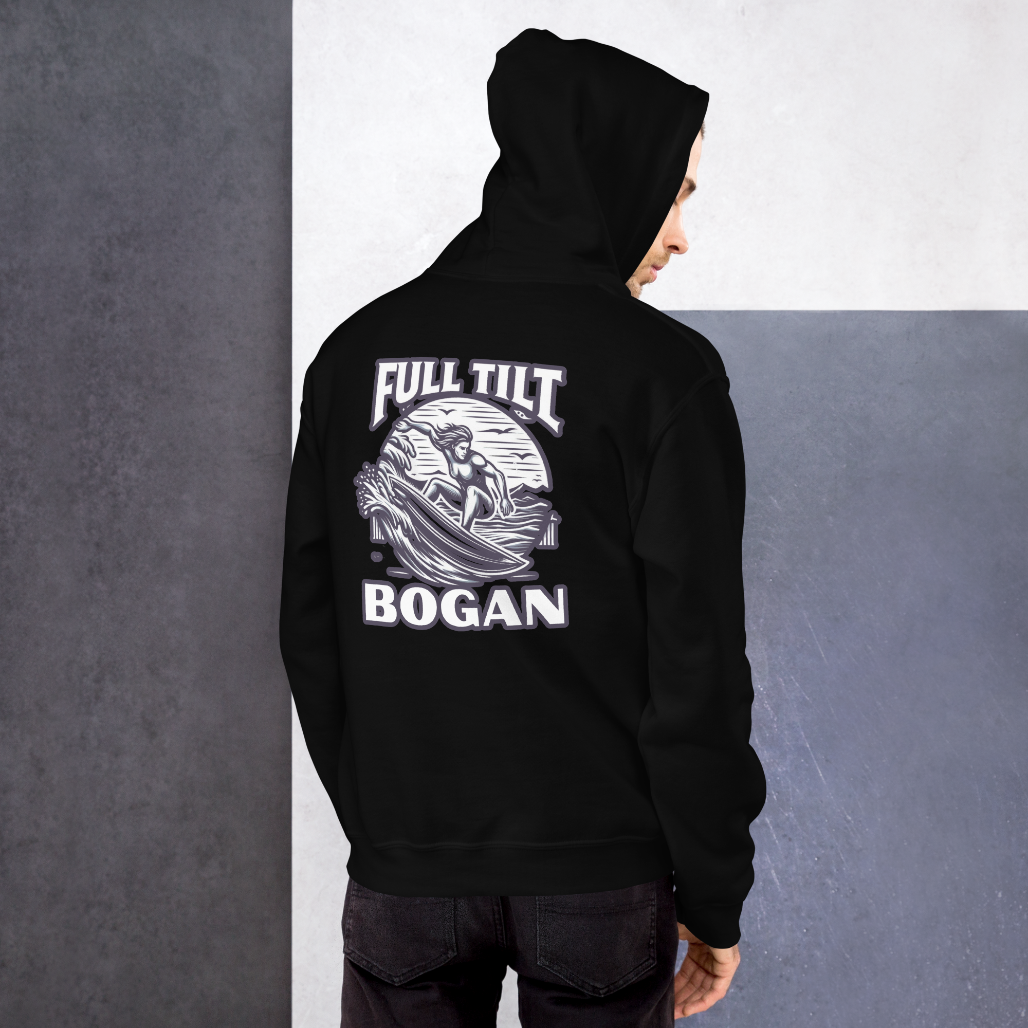 Full Tilt Bogan Surfing Range- Adult Hoodie
