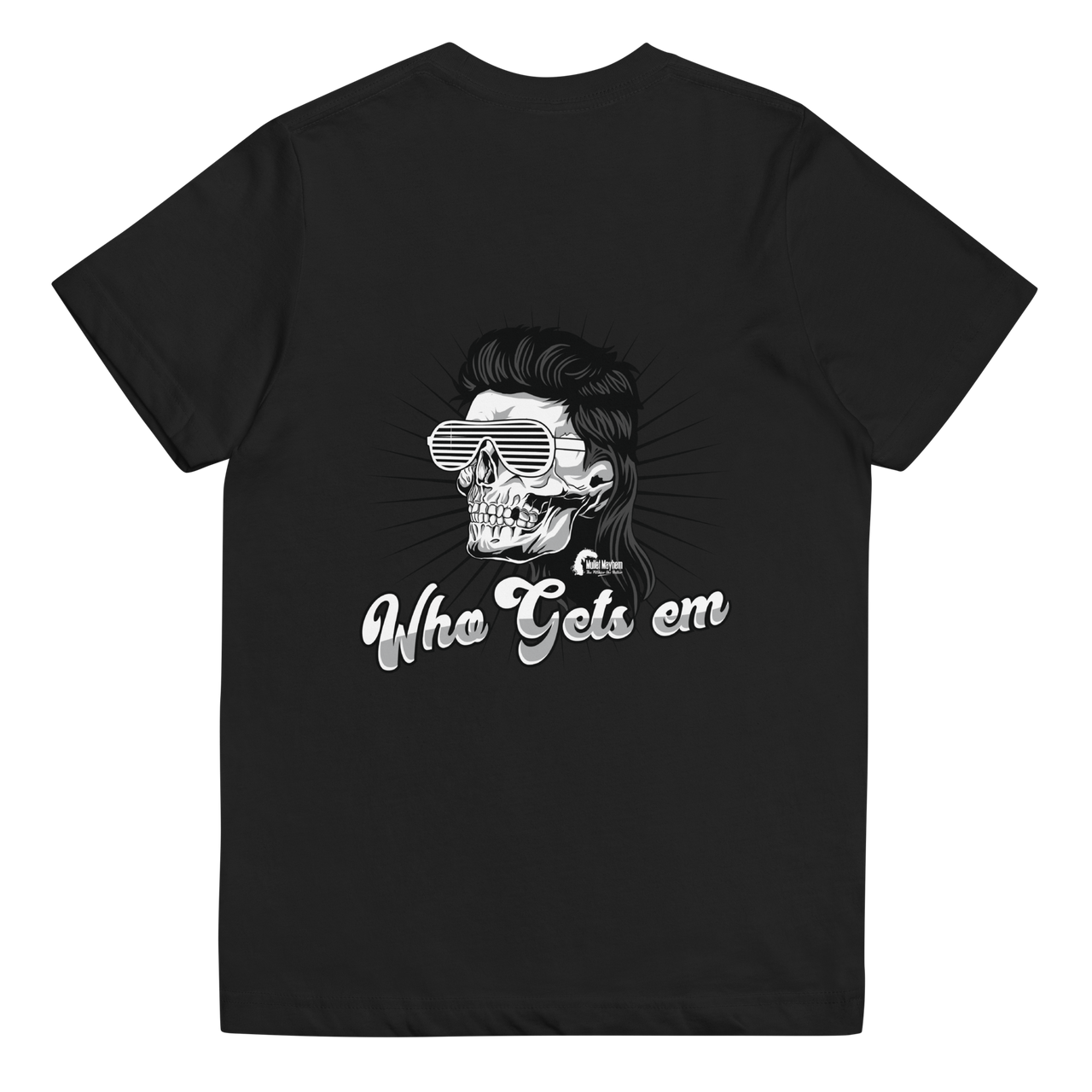 "Who Gets Em" Skull (t-Shirt)-kids