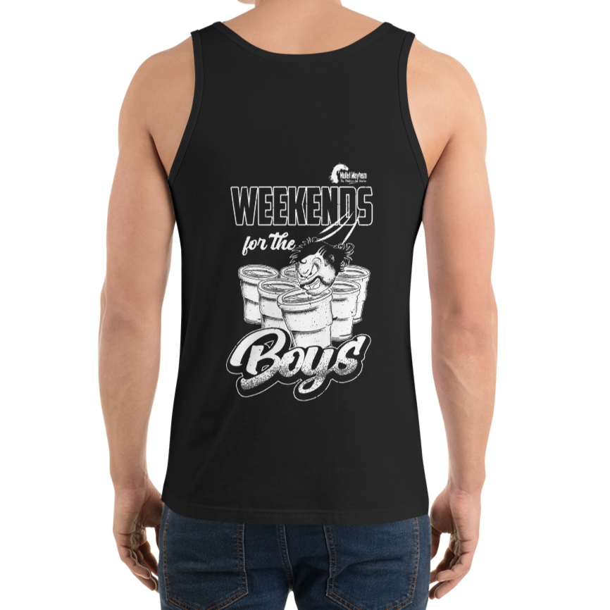 Weekends for the boys shots (singlet)