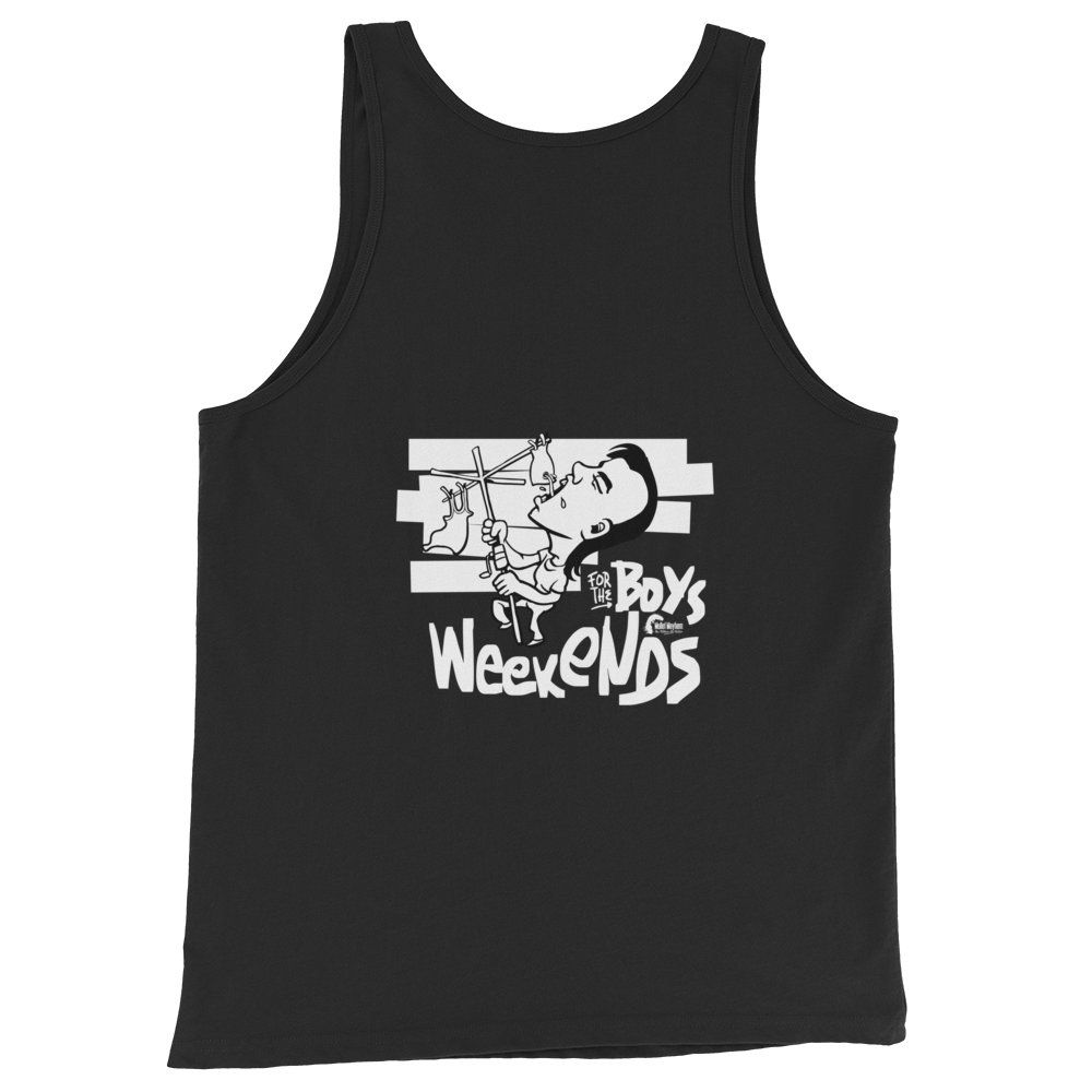 Weekends for the boys singlet (clothes line)